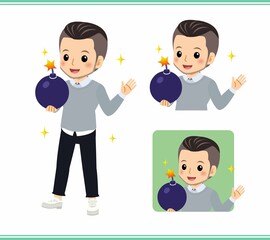 Young man in a sweater