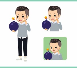 Young man in a sweater