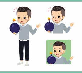 Young man in a sweater