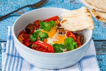 Shakshuka - classic North African and Middle Eastern dish