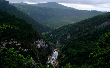 canyon near Kutaisi, Georgia, mountain river