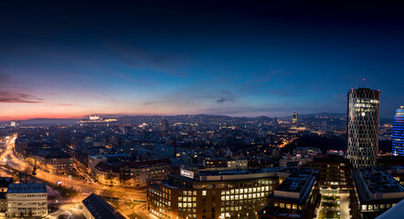 night view of the city