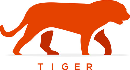 Tiger logo design Vector sign, symbol, icon design templet 