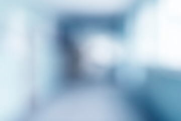 Blur store with bokeh background. Covid-19 restrictions. Empty corridor with bokeh background.