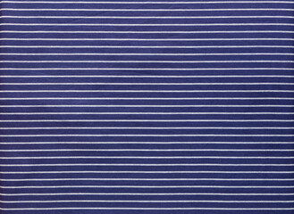 Dark blue fabric with white pinstripes, fisherman shirt, textile background image - 407854251