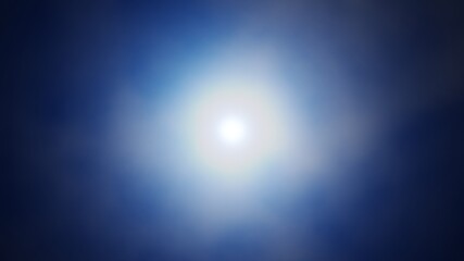 Dream Loop of Moon in Night Sky with abstract white fog and seamless flying clouds concept illustration.