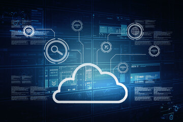 Digital Abstract technology background,2d illustration