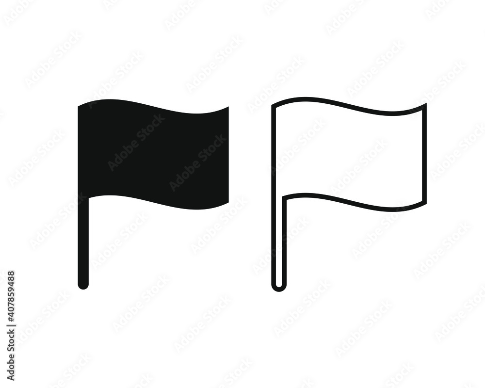 Poster flag vector icon. flat shape symbol sign. application and web interface logo image. black silhouette