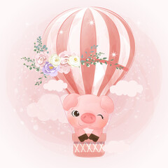 adorable animal illustration for personal project,background, invitation, wallpaper and many more © ariosbeth