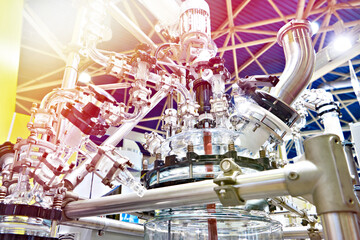 Laboratory chemical glass reactor