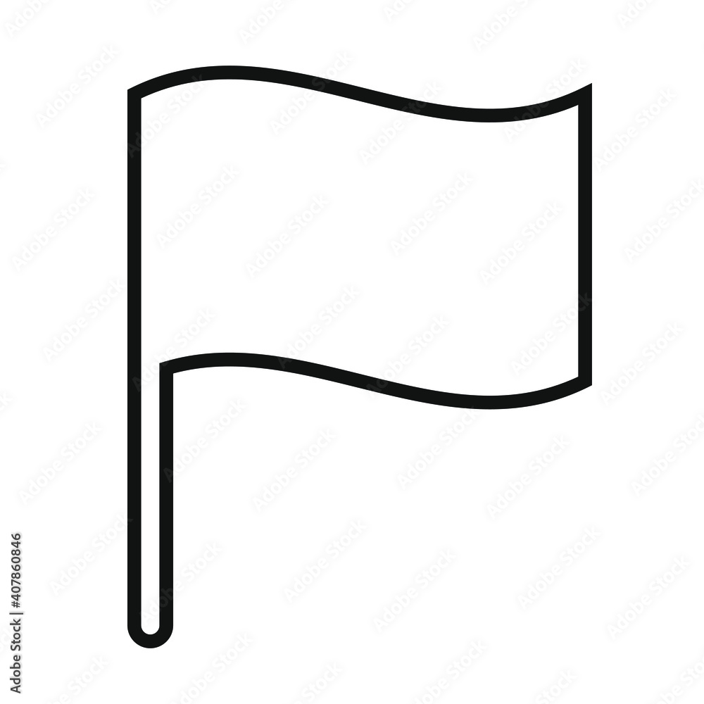 Poster flag vector icon. flat shape symbol sign. application and web interface logo image. black silhouette