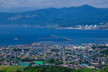 Fototapeta na wymiar 岩内町　円山展望台からの景色