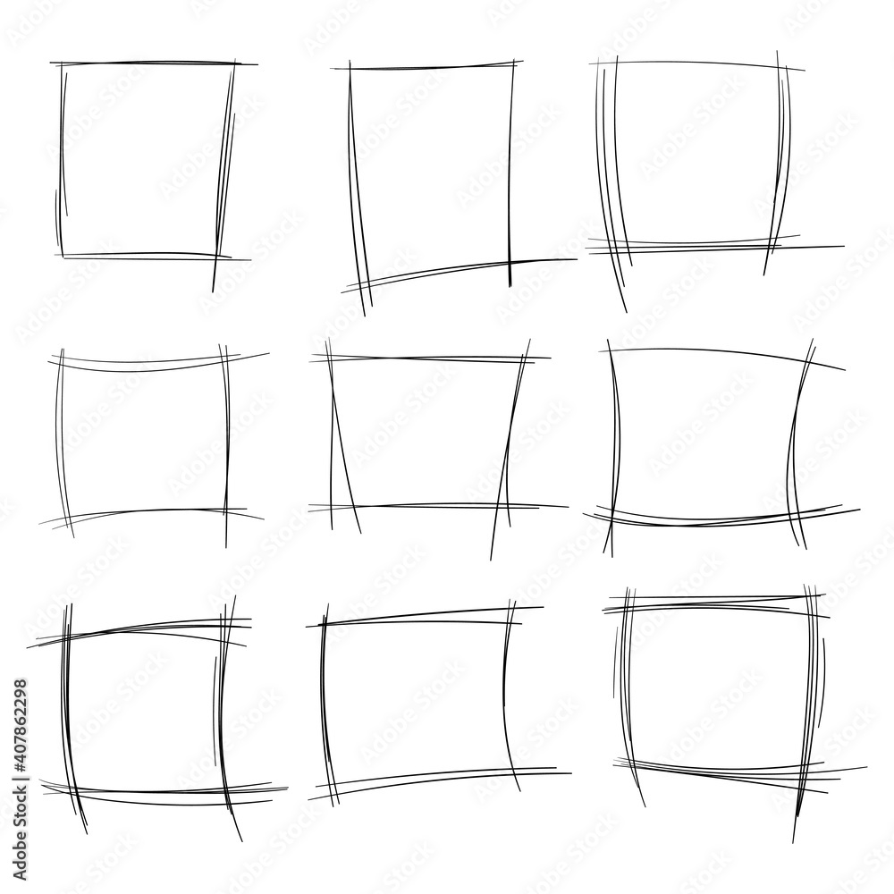 Poster rectangle form set.