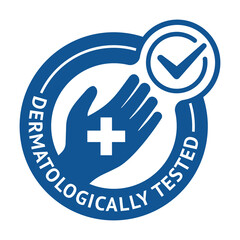 Obraz premium Dermatologically tested - human hand with cross