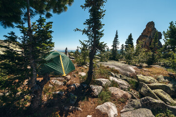 Travel with tents.