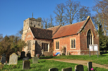 Fototapeta na wymiar Croydon cum Clopton Village Church, Cambridgeshire