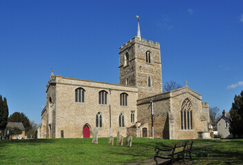 St Mary's Church, Fowlmere, Cambridgeshire, England