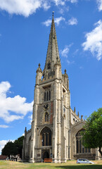 Fototapeta na wymiar Saffon Walden Parish Church in Essex