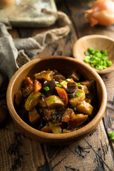 Traditional homemade Asian vegetable ragout