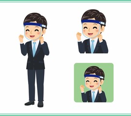 Young rookie businessman