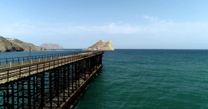 approaching an old loading dock in Spain