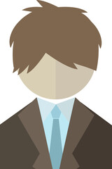 若いスーツの男性のアイコン