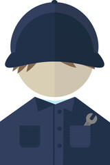 シンプルな整備士のアイコン