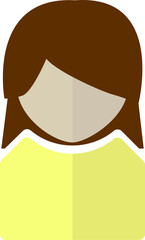 シンプルな女性のアイコン