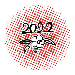 Hand lettering grunge card with textured handcrafted doodle letters in retro style