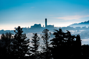Obraz premium bell tower on the hill