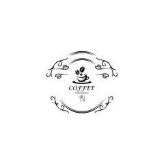 Coffee cup Logo Template vector icon design. Espresso. Black coffee icon. Vector