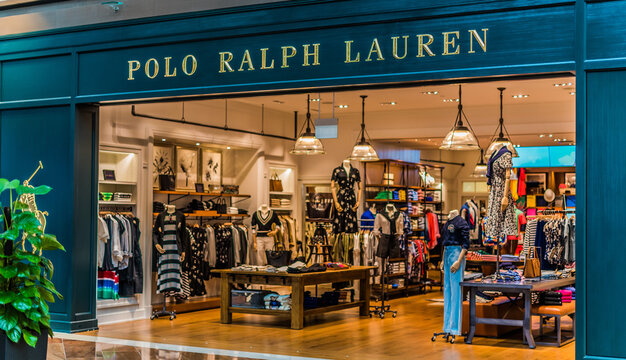 Entrance to Ralph Lauren store in Singapore shopping mall Stock Photo |  Adobe Stock
