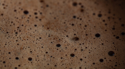 Closeup of coffee foam background