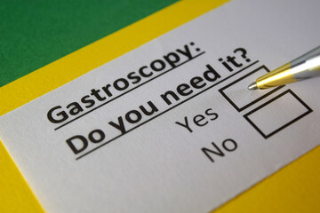 One person is answering question about gastroscopy.