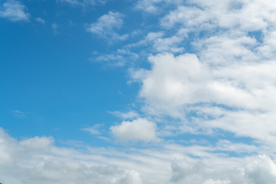 HD blue sky and white clouds background material