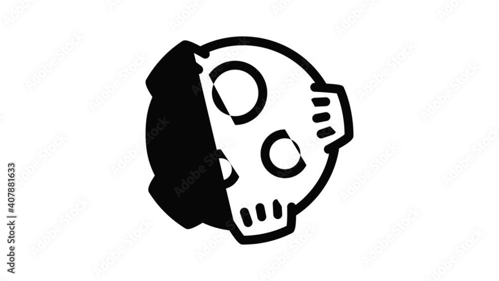 Poster meteorite icon animation best object on white background