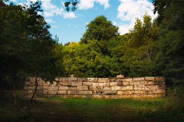 Ruins of the Roman city of Butrinti, in