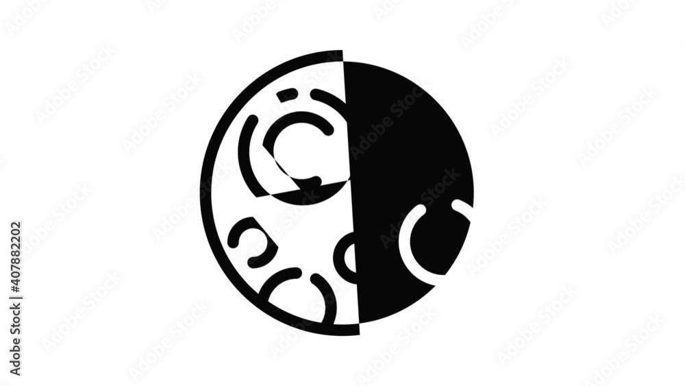 Poster pluton planet icon animation best object on white background