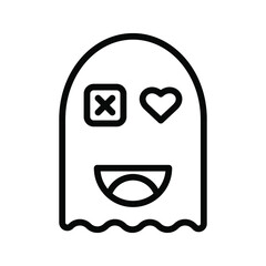 ghost icon. horror sign. vector illustration