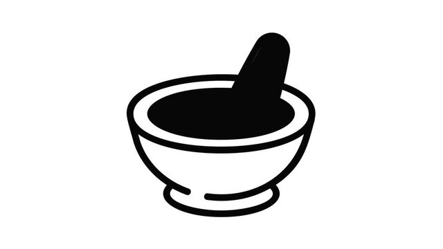 Chemistry plate icon animation best object on white background