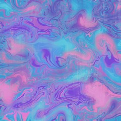 Abstract multicolor pink and blue background. Digital Marbling with texture.