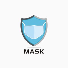Mask concept design in a shield for protection from viruses or germs