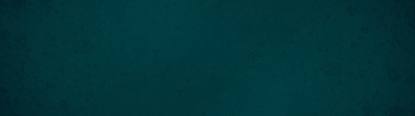 Dark green blue turquoise stone concrete paper texture background panorama banner long, with space for text	
