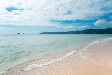 The beautiful coastline of Sanya, China