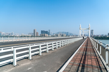 Zhuhai City Scenery and Coastline Baishi Bridge Landscape