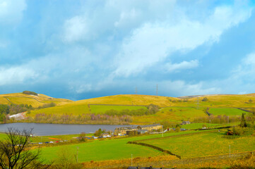 Ogden Reservoir in the winter sunshine