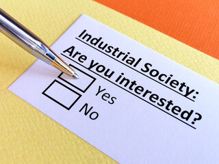 Questionnaire about industry