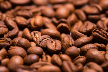 Stack of the coffee bean