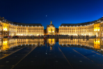 Bordeaux at night, France, 2015