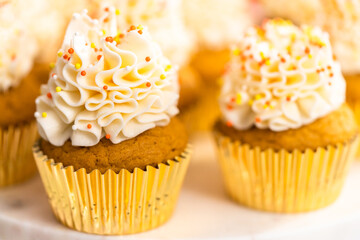 Pumpkin spice cupcake